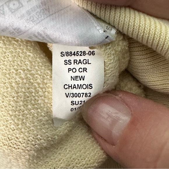 Pale yellow small gap sweat set short sleeve - Picture 4 of 12